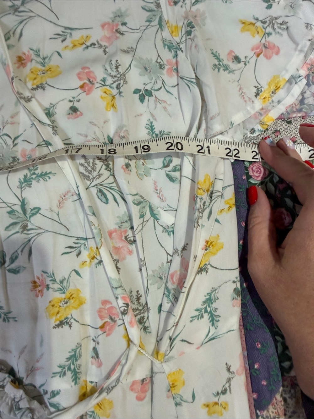 LOFT White Floral Midi Dress - Picture 8 of 9